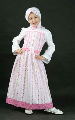 Model Dress Muslim Lebaran Anak Perempuan Terbaru