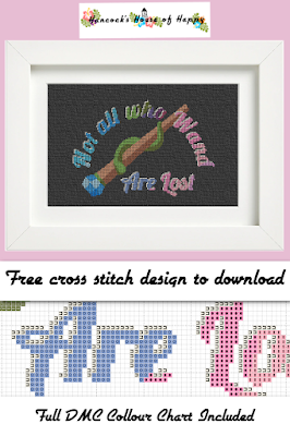 There are five new free magical cross stitch patterns coming at you and also some terrific cross stitch magic puns. AND... just for shits and giggs all of this weeks free magic cross stitch patterns are done on a black background fabric but don't feel you have to use black. Some of these magical cross stitch designs would look pretty cool on hand dyed fabric. There are a couple that would also be perfect for any mutli-coloured or variegated floss you have in your stash. 