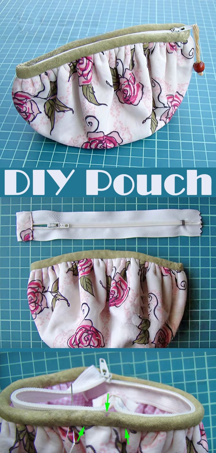 Pleated Zippered Pouch Tutorial