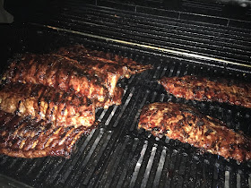 Pork Ribs on the Barbecue 