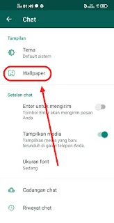 Cara Mengubah Background Atau Wallpaper Chat WhatsApp di HP Android