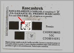 text reads: scratch 2 boxes get 3 