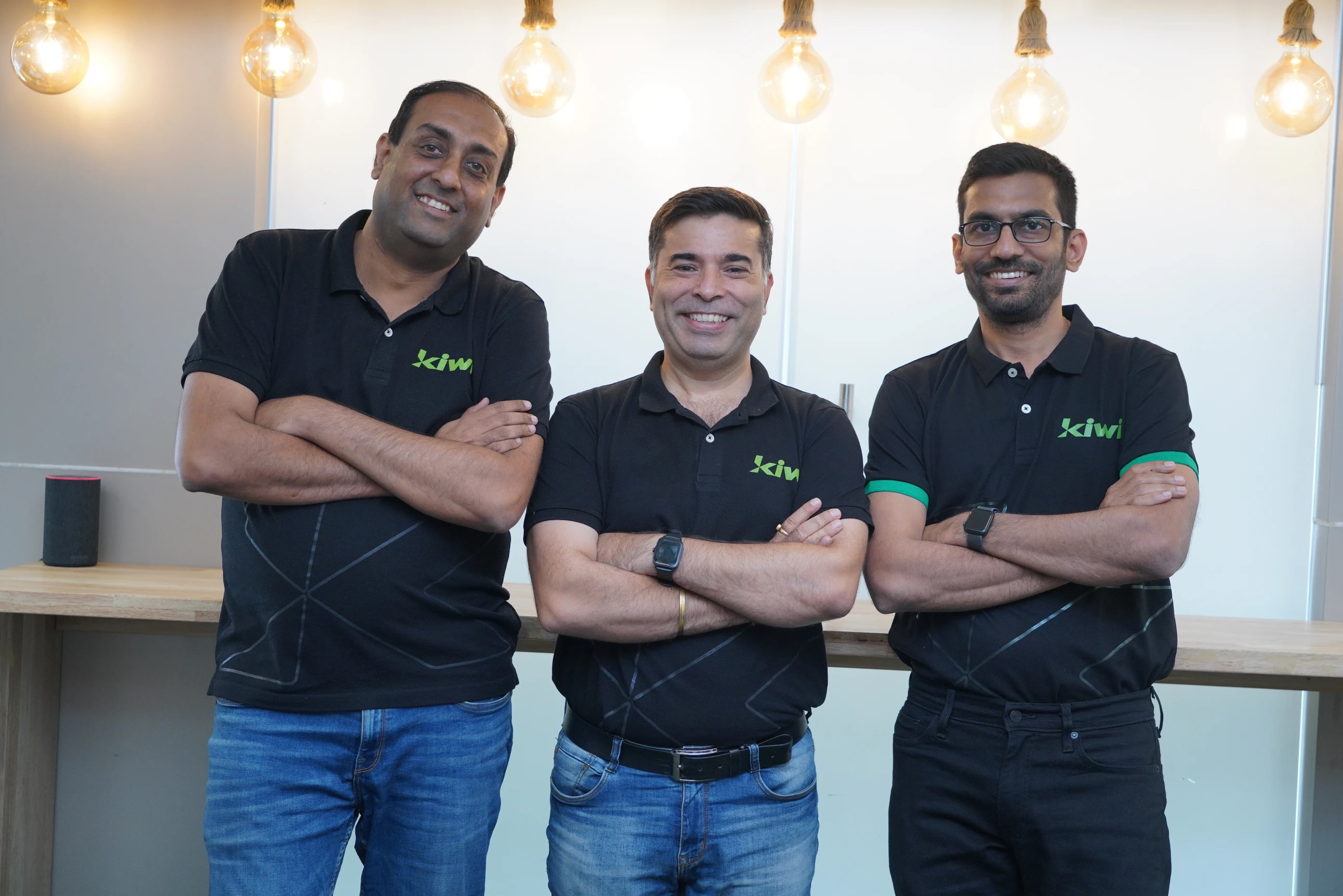 Kiwi co-founders (L-R) Siddharth Mehta, Mohit Bedi and Anup Agrawal