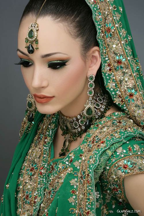 hairstyles for indian brides. Indian Bridal Makeup Pictures.