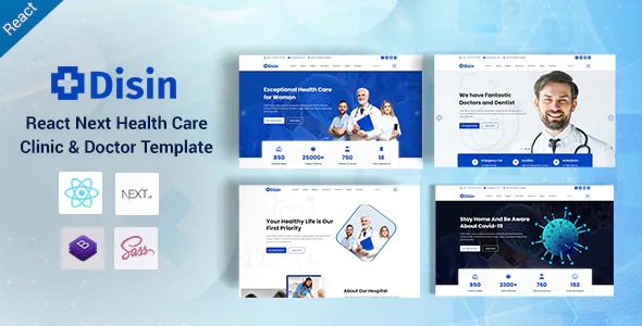 Best React Next Medical and Doctors Template