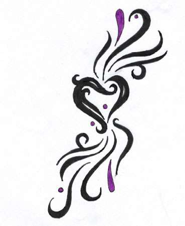 Heart Tattoo Design by dark wh1sp3rs