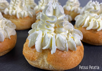 Recette de choux à l’orange sanguine, choux maison, pâte à choux, curd à l’orange sanguine, curd maison, chantilly à l’orange, dessert, fait maison, patissi-patatta