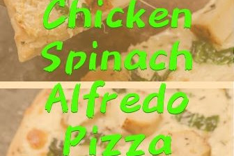 Chicken Spinach Alfredo Pizza