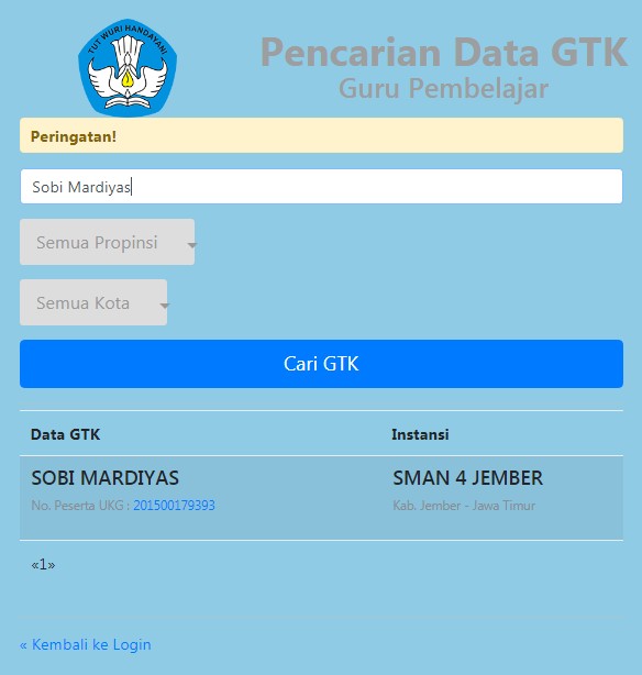 Cara Mudah Cek Nomor Ukg Dan Terdaftar Info Gtk Mardiyas Com