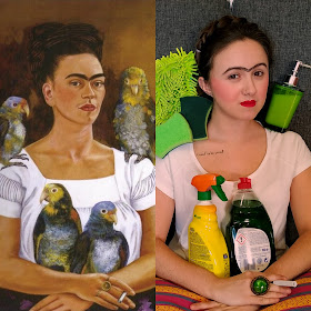 "Yo y mis pericos" de Frida Kahlo. #tretoBUMU