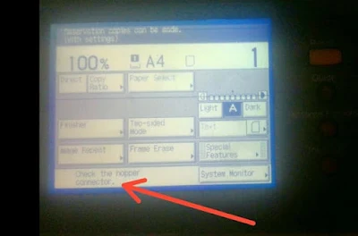 Cara Mengatasi Check the hopper connector fotocopy canon IR