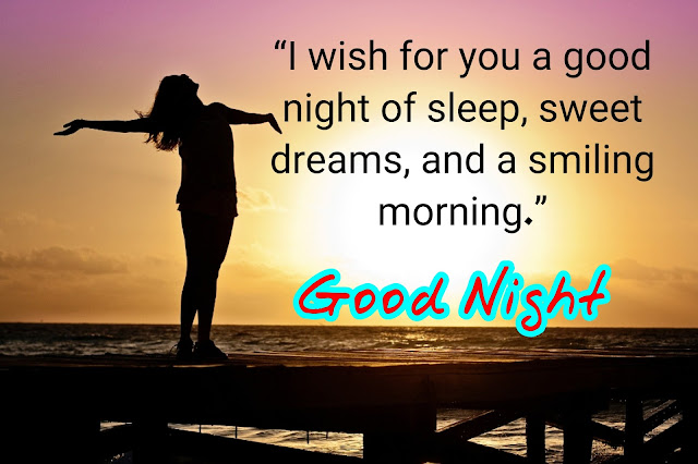 Good night quotes in English with images