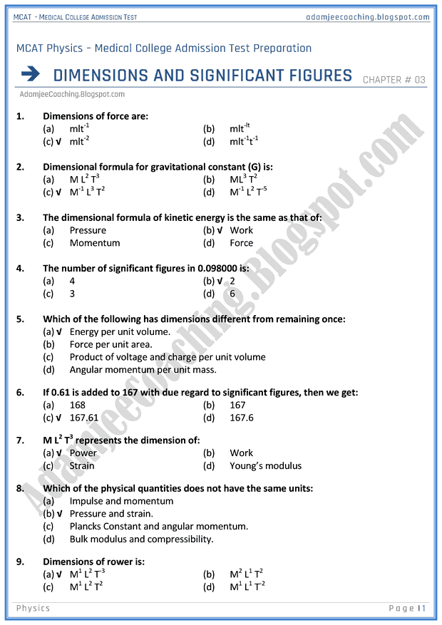 mcat-physics-dimensions-and-significant-figures-mcqs-for-medical-entry-test