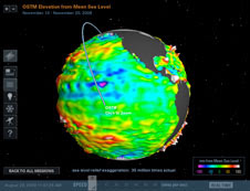 Enhanced capabilities of NASA's Eyes on the Earth visualization tool include displays of the recent data maps of ozone, sea level or carbon dioxide and a video tour