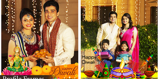 Download Happy Diwali Photo Frame App for Create your own diwali greeting card
