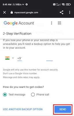 Mobile Number Verification Step Mobile