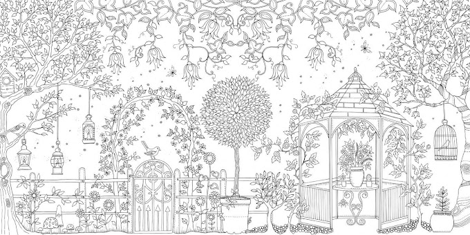 Desenhos do Livro Jardim Secreto para Colorir