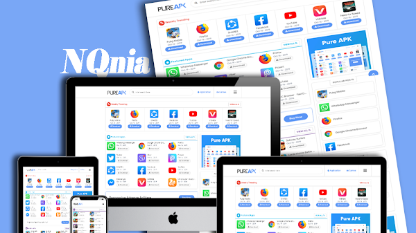 Pure-Apk Premium Blogger Template (Credit Remove) by NQNia