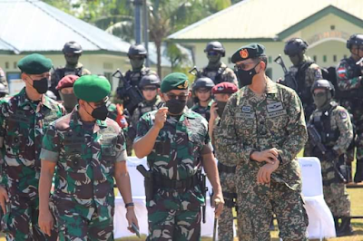 Pangdivif 2 Kostrad Buka Latihan Bersama Dengan Angkatan Darat Malaysia