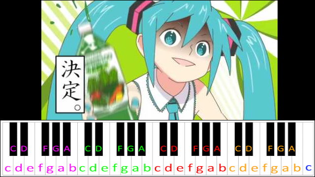 Po pi po by Miku Hatsune Piano / Keyboard Easy Letter Notes for Beginners