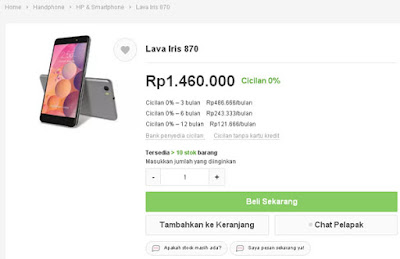 Harga Lava IRIS 870