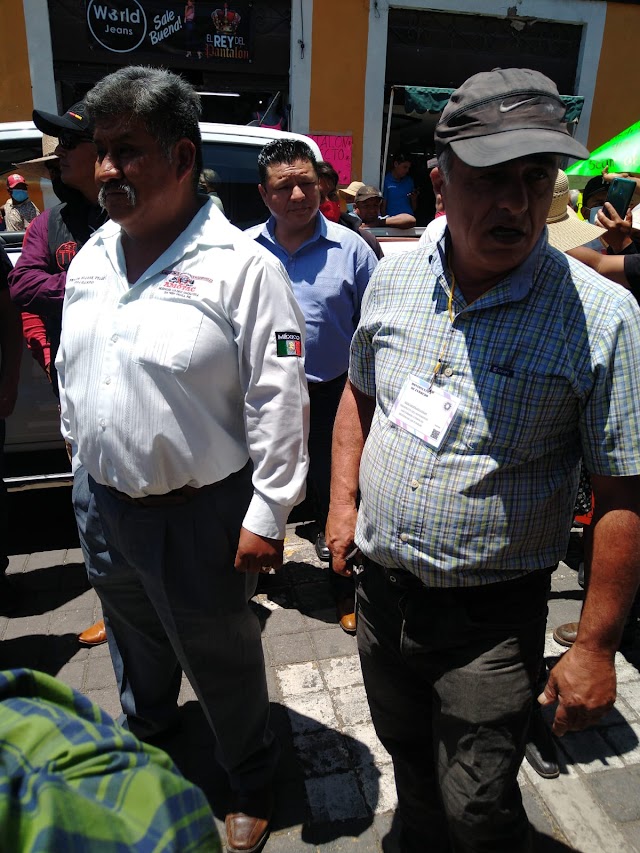 Protestan habitantes de juntas auxiliares en Cholula