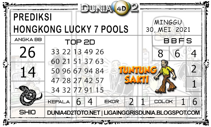 Prediksi Togel HONGKONG LUCKY7 DUNIA4D2 30 MEI 2021