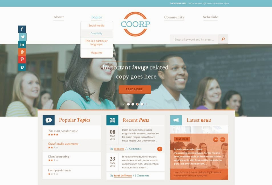 Coorp - Free PSD Template