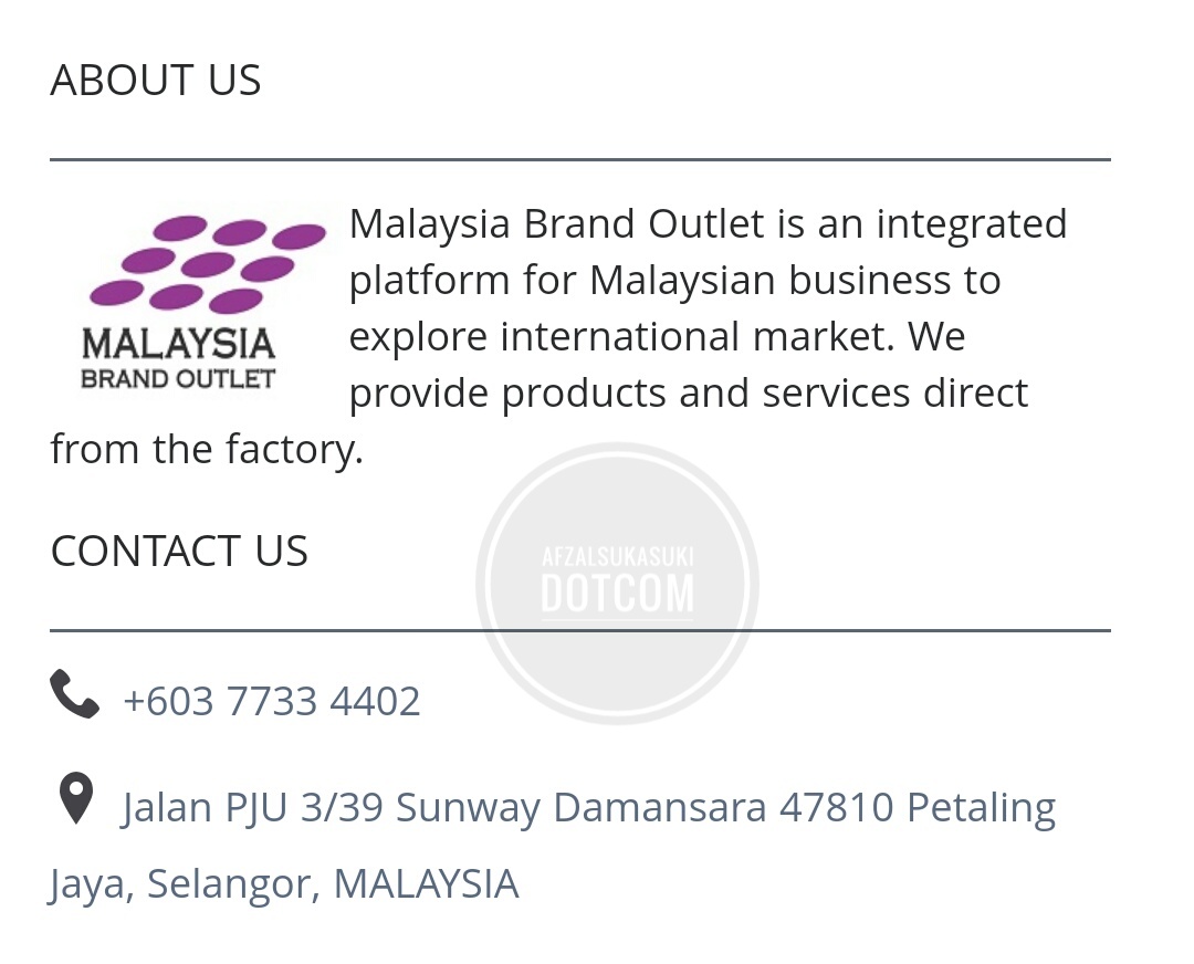 Shopping Barang Basah Online di Malaysia Brand Outlet (MBO)