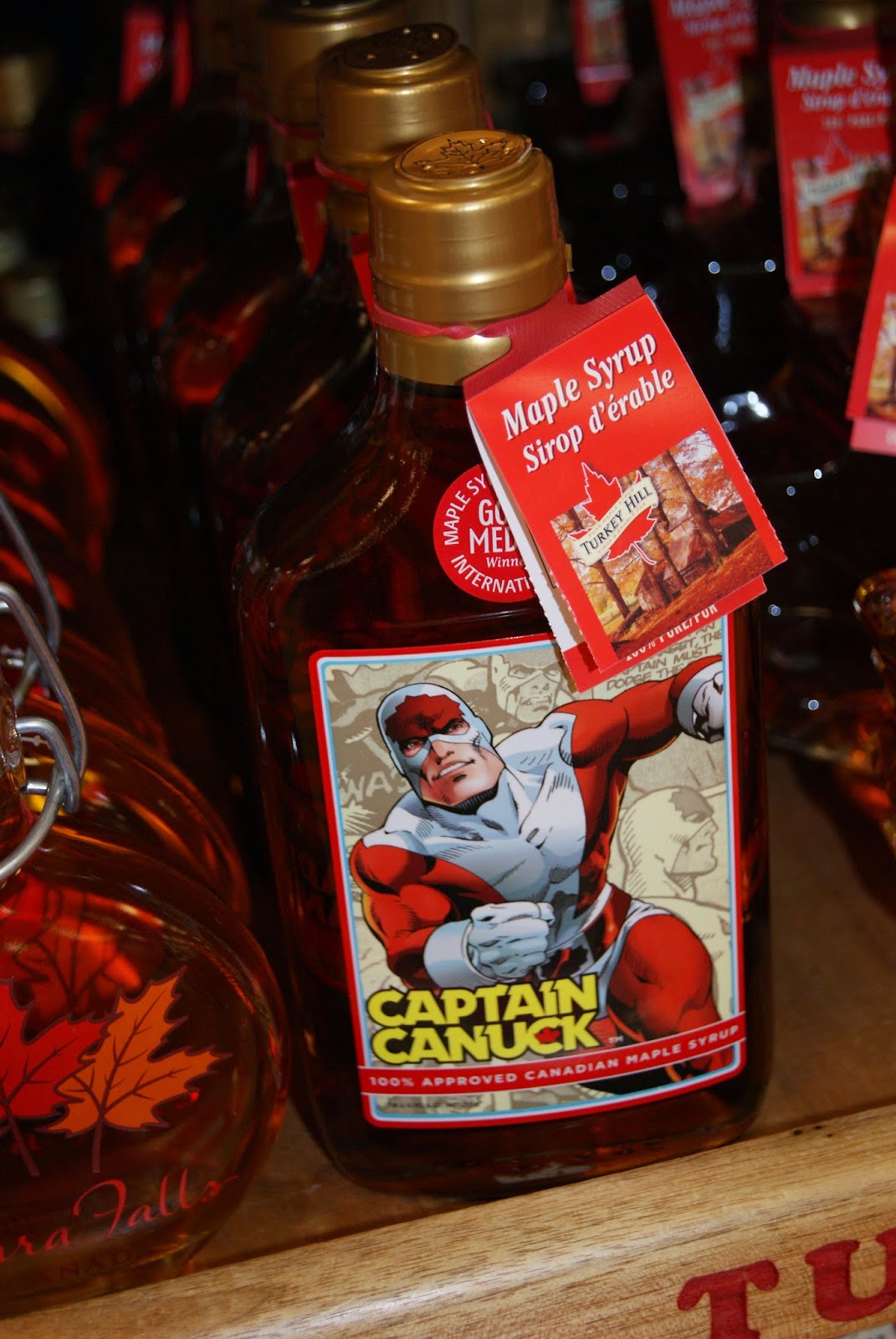 Captain Canuck maple syrup Canada