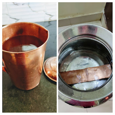 How to use copper plate in drinking water