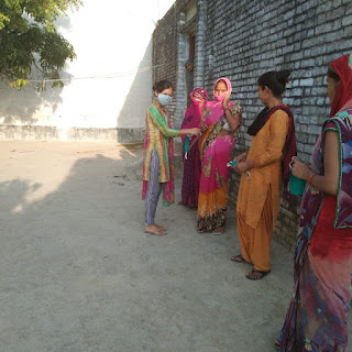 कोविड 19 को लेकर  जागरूकता अभियान जारी, संकट के दौर में बरते सावधानी। Karnailganj Gonda