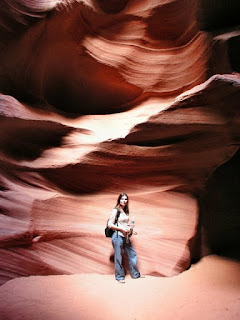 Cécile at Upper Antelope Canyon