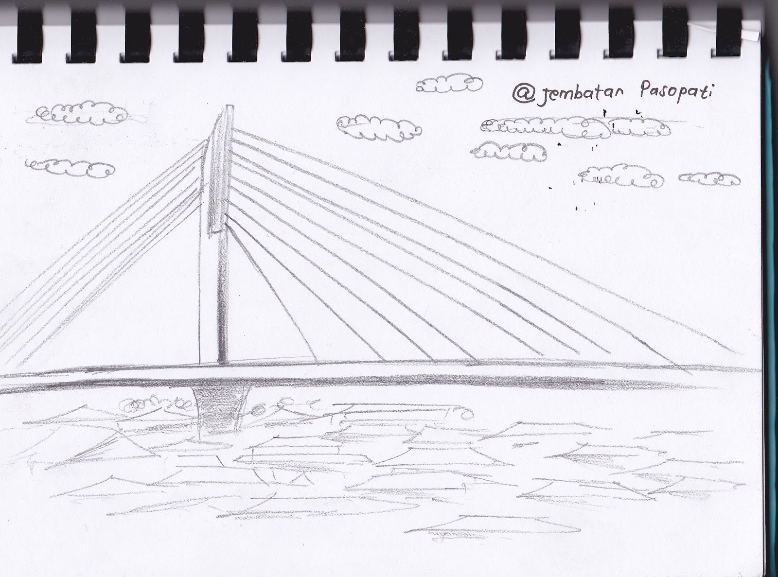 Mewarnai Gambar Sketsa Jembatan Terbaru - KataUcap