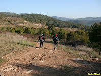 Caminant a prop dels camps de Cal Riols. Autor: Carlos Albacete