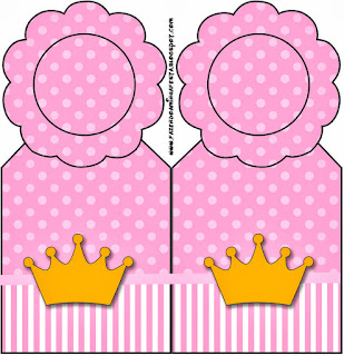 Pink Crown in Shabby Chic Free Party Printables.