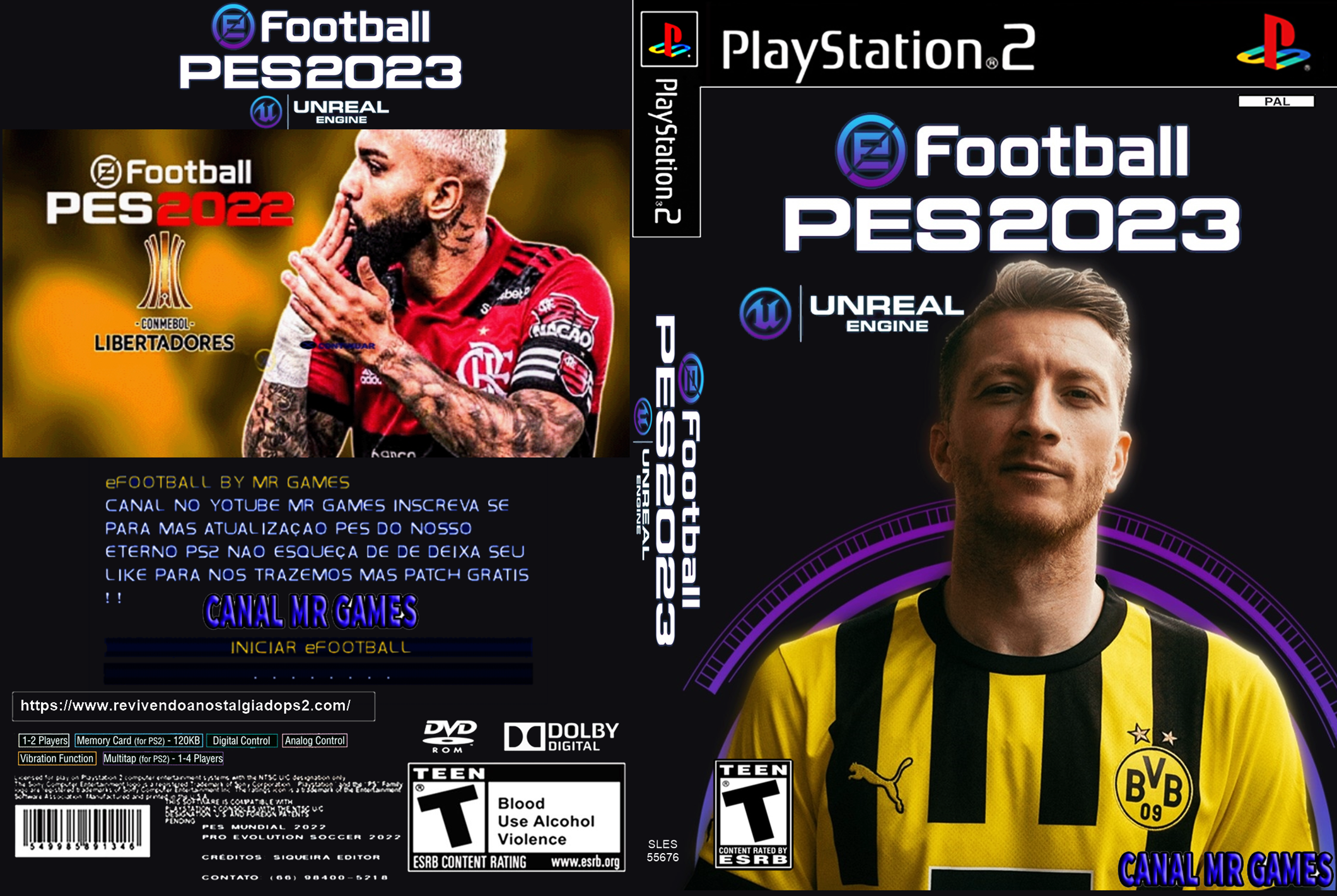 NOVO ! PES 2023 (PS2) VERSÃO JANEIRO 