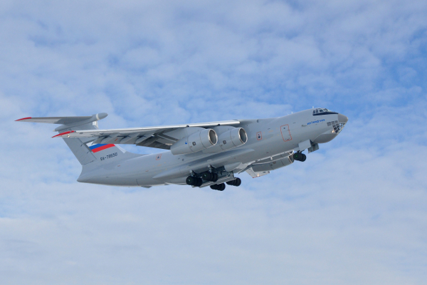 Ilyushin Il-76MD-90A During First Flight Debut
