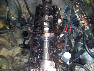 Removed cylinder head valve cover