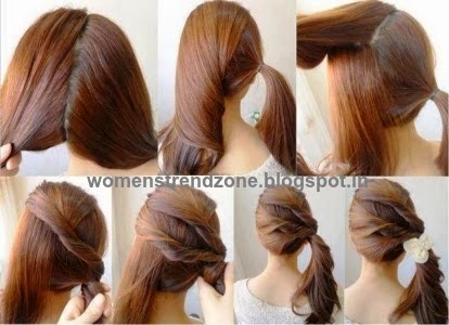 Easy Hairstyles For Short Hair To Do At Home Step By Step