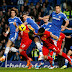 Page by neil humphreys - Liverpool's Luis Suarez (C) heads the ball towards goal during their English Premier League soccer match against Chelsea. Neil Humphreys