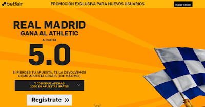 betfair Real Madrid gana Athletic super cuota 5 Liga España 23 septiembre