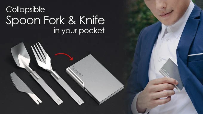 Uphold Pocket Size Reusable Folding Travel Cutlery by Uphold — Kickstarter