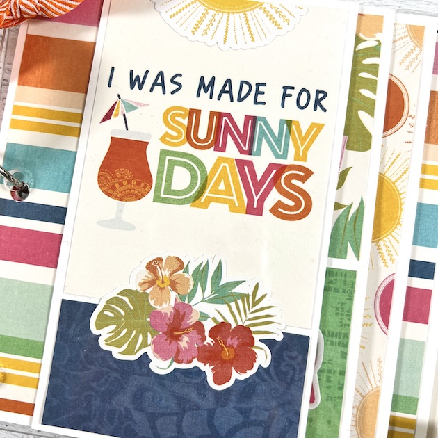 Sunny Days Scrapbook Album for summer photos