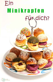 Kleine Ofenkrapfen mit Frischkäse-Fruchtfüllung