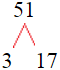 Factor Tree of 51