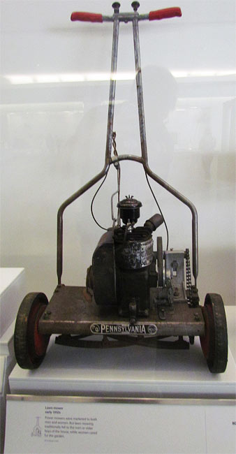 Crawls Backward (When Alarmed): Vintage Lawnmower in Smithsonian Museum