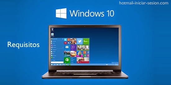 requisiton del sistema windows 10