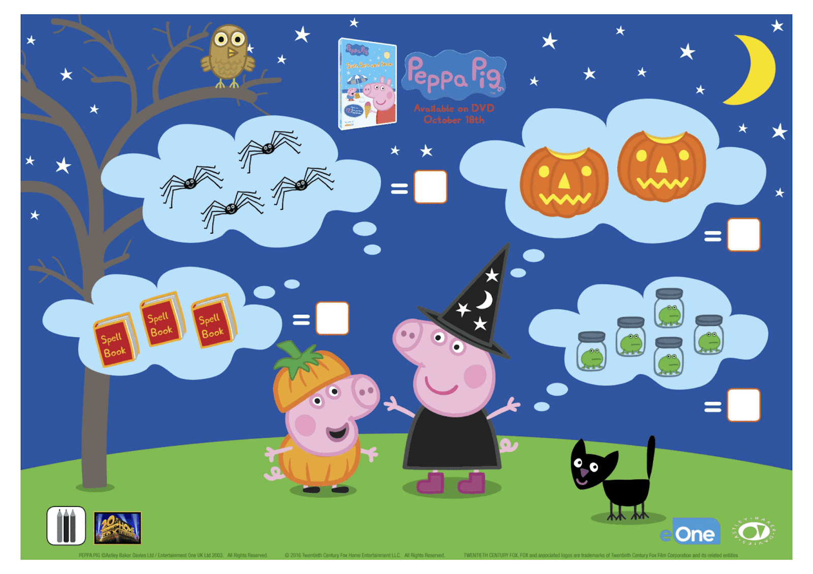 have a spooktacular halloween with peppa pig free printable coloring sheets activities more nanny to mommy