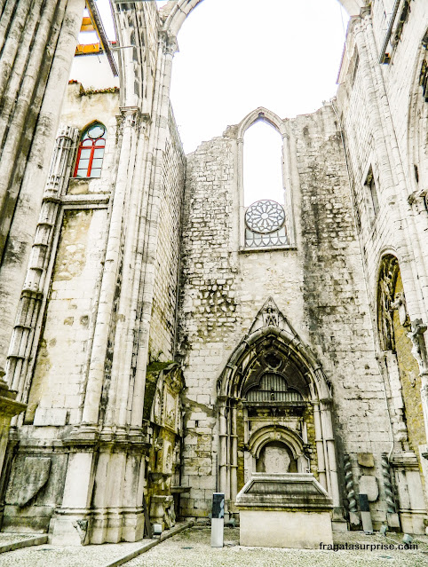 Ruínas do Convento do Carmo em Lisboa